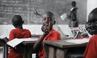 Kids sitting in School